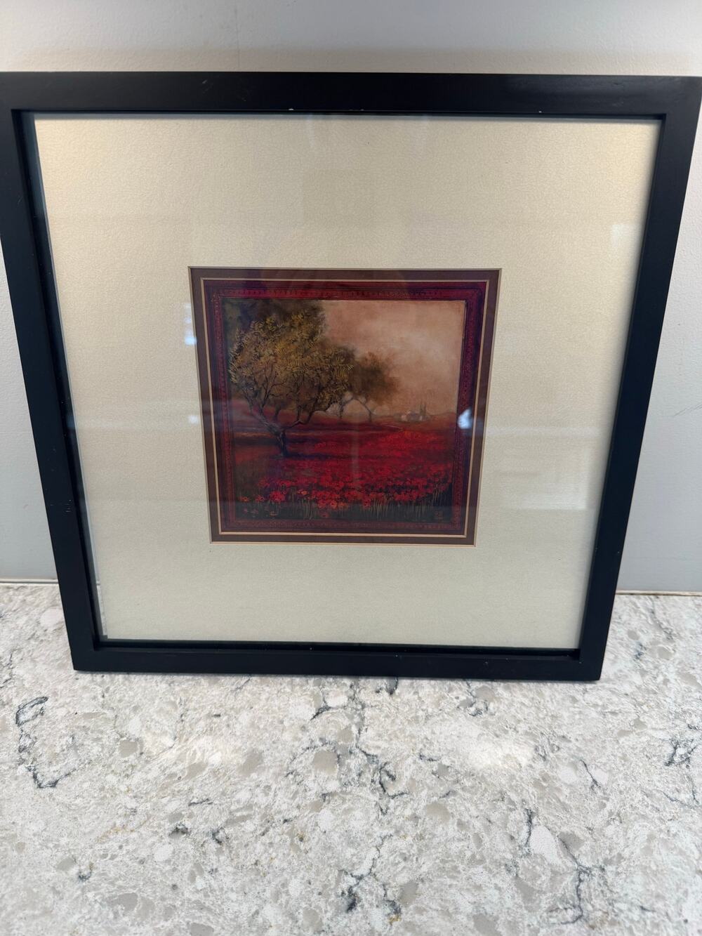 Framed Art Print Papaveri View by Jill Schultz McGannon Poppy Field Landscape JL